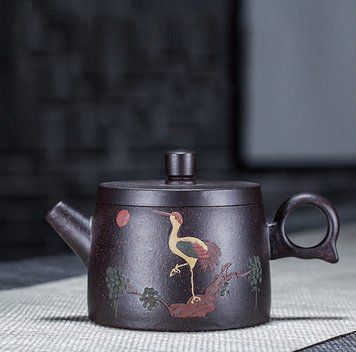 Чайник ручної роботи з Ісінської глини, оригінальний заварник Yixing Jingzhou 180 мл 0549 фото