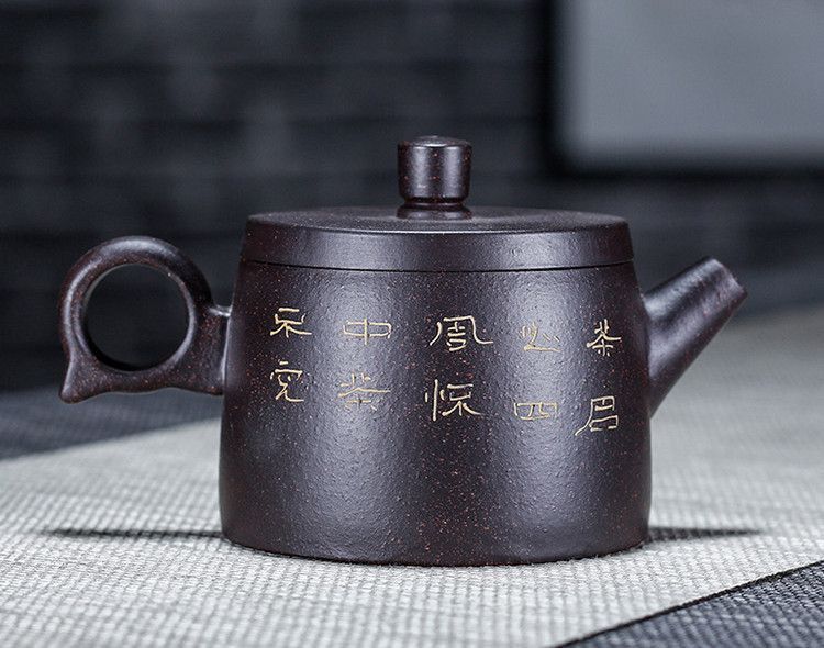 Чайник ручної роботи з Ісінської глини, оригінальний заварник Yixing Jingzhou 180 мл 0549 фото