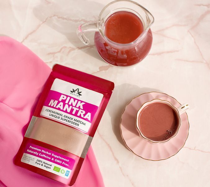 Матча рожева, Pink Mantra, 100 г, порошковий чай, Matcha 0386 фото