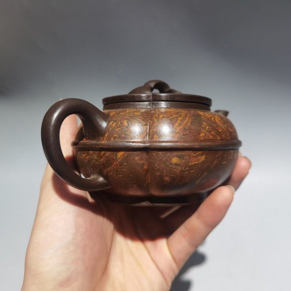 Заварник Ruyi ручной работы из исинской глины, чайник мастера Wang Yinxian 200 мл 0958 фото
