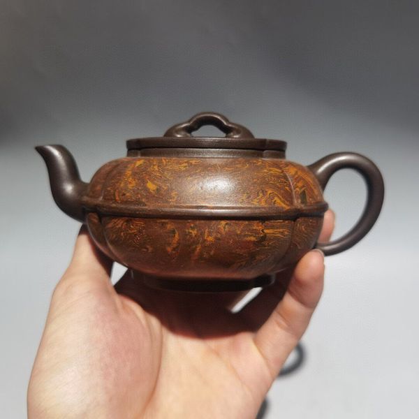 Заварник Ruyi ручной работы из исинской глины, чайник мастера Wang Yinxian 200 мл 0958 фото