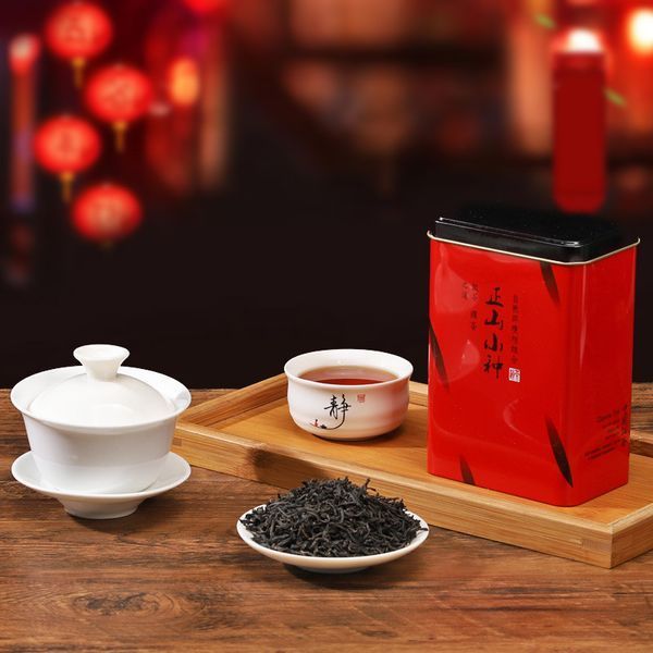 Чай Чжен Шань Сяо Чжун (Lapsang Souchong) преміум якості в червоній упаковці, 100 г 0126 фото